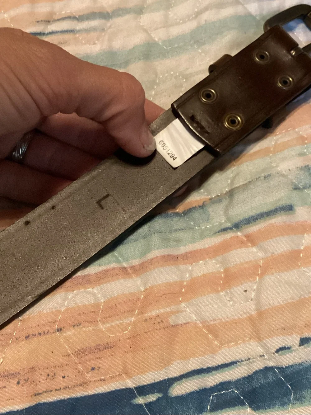 Kids Crew Cuts USA Made Italian Bonded Leather Brown Belt E2999
